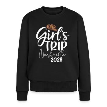 Girls Trip Nashville 2028 - Frauen Premium Bio Pullover - Schwarz - Vorne - Julia (174cm)