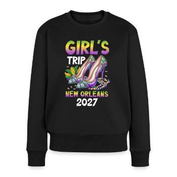Girls Trip New Orleans 2027 - Women's Premium Organic Jumper - black - Front - Julia (174cm)