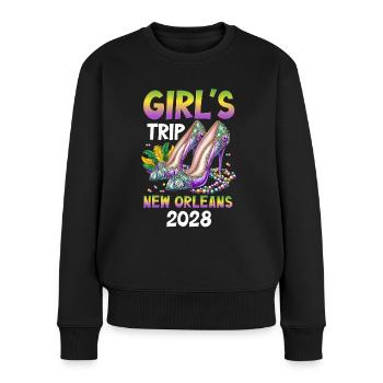 Voyage entre filles à la Nouvelle-Orléans 2028 - Pull Premium bio Femme - noir - Devant - Julia (174cm)