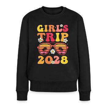 Voyage entre filles 2028 - Pull Premium bio Femme - noir - Devant - Julia (174cm)