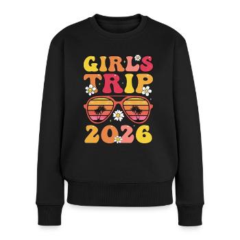 Voyage entre filles 2026 - Pull Premium bio Femme - noir - Devant - Julia (174cm)