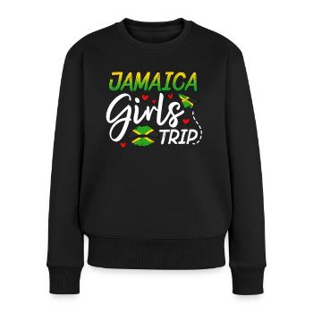 Voyage entre filles en Jamaïque - Pull Premium bio Femme - noir - Devant - Julia (174cm)