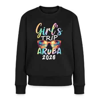 Voyage entre filles à Aruba 2026 - Pull Premium bio Femme - noir - Devant - Julia (174cm)
