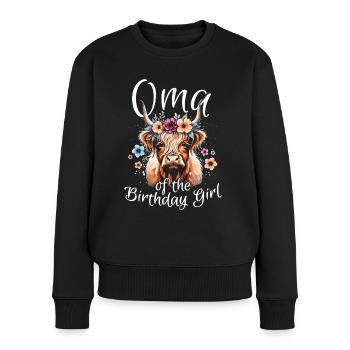 Oma De La Fille D’anniversaire - Pull Premium bio Femme - noir - Devant - Julia (174cm)
