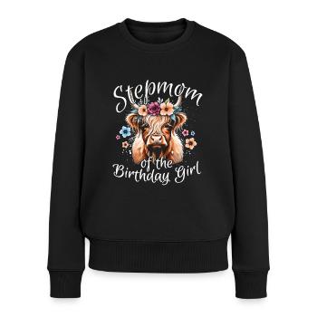 Belle-mère de la fille d’anniversaire - Pull Premium bio Femme - noir - Devant - Julia (174cm)
