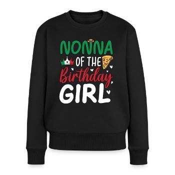 Nonna de la fille d’anniversaire - Pull Premium bio Femme - noir - Devant - Julia (174cm)