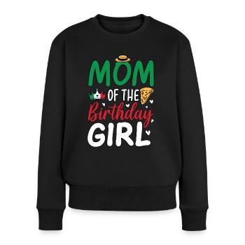 Mom Of The Birthday Girl - Frauen Premium Bio Pullover - Schwarz - Vorne - Julia (174cm)