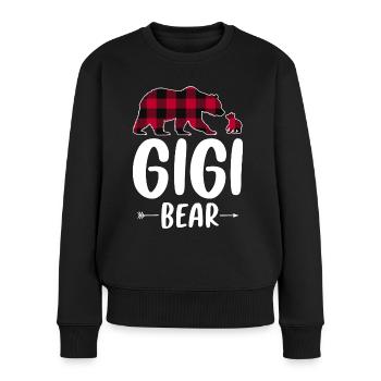 Gigi Ours - Pull Premium bio Femme - noir - Devant - Julia (174cm)