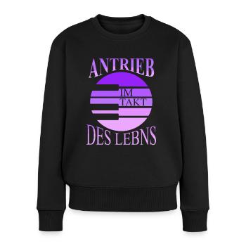 Klavier Pianist Antrieb Takt Des Lebens Piano - Frauen Premium Bio Pullover - Schwarz - Vorne - Julia (174cm)