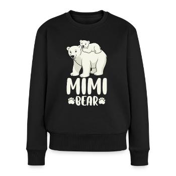 Mimi Bear - Women's Premium Organic Jumper - black - Front - Julia (174cm)