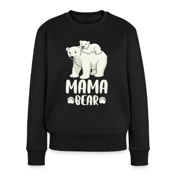 Mama Bear - Women's Premium Organic Jumper - black - Front - Julia (174cm)