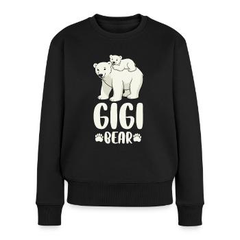 Gigi Ours - Pull Premium bio Femme - noir - Devant - Julia (174cm)