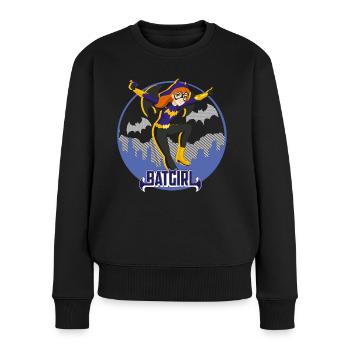 DC Super Hero Girls Batgirl In Gotham - Frauen Premium Bio Pullover - Schwarz - Vorne - Julia (174cm)