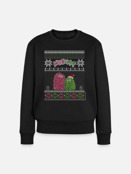 Ugly Christmas - Frauen Premium Bio Pullover - Schwarz