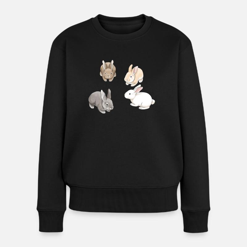 Lapins - Pull Premium bio Femme - noir