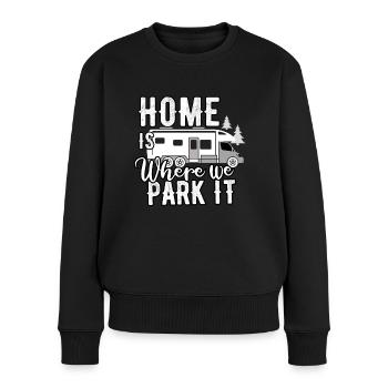 Camper - Frauen Premium Bio Pullover - Schwarz - Vorne - Julia (174cm)