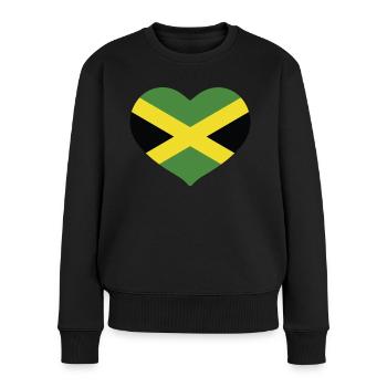 COEUR JAMAÏQUE - Pull Premium bio Femme - noir - Devant - Julia (174cm)