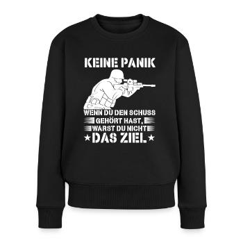 Scharfschütze Sniper Bundeswehr - Frauen Premium Bio Pullover - Schwarz - Vorne - Julia (174cm)