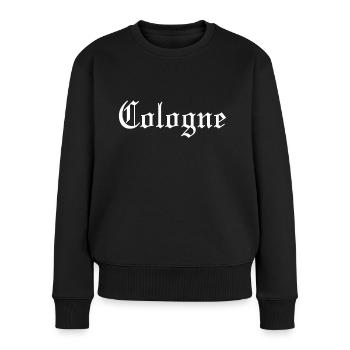 Cologne Köln Ultras Schriftzug Südkurve 1948 - Frauen Premium Bio Pullover - Schwarz - Vorne - Julia (174cm)