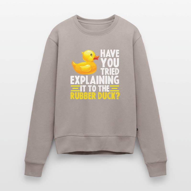 Debug Duck Debugging Rubber Duck Women's Premium Organic Jumper