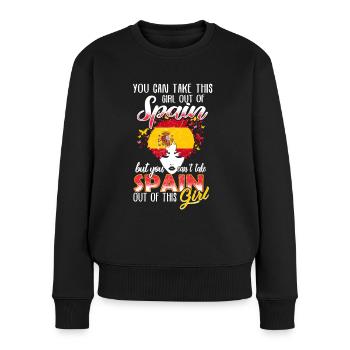 Spanish girl - Women's Premium Organic Jumper - black - Front - Julia (174cm)
