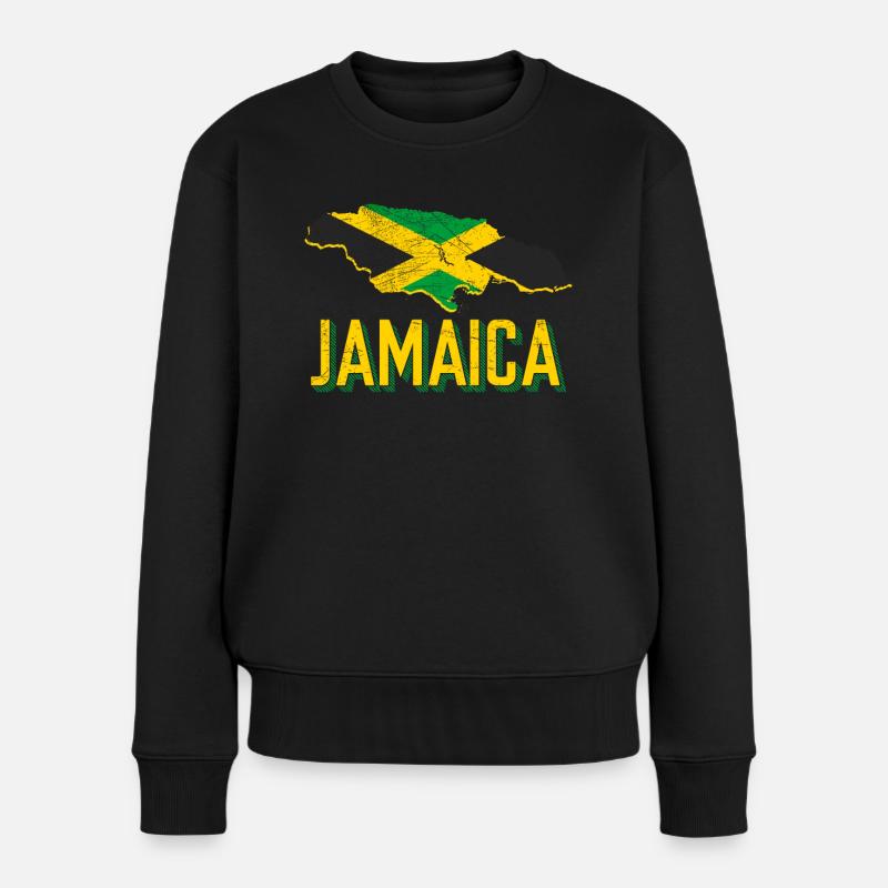 Jamaïque Fan - Pull Premium bio Femme - noir
