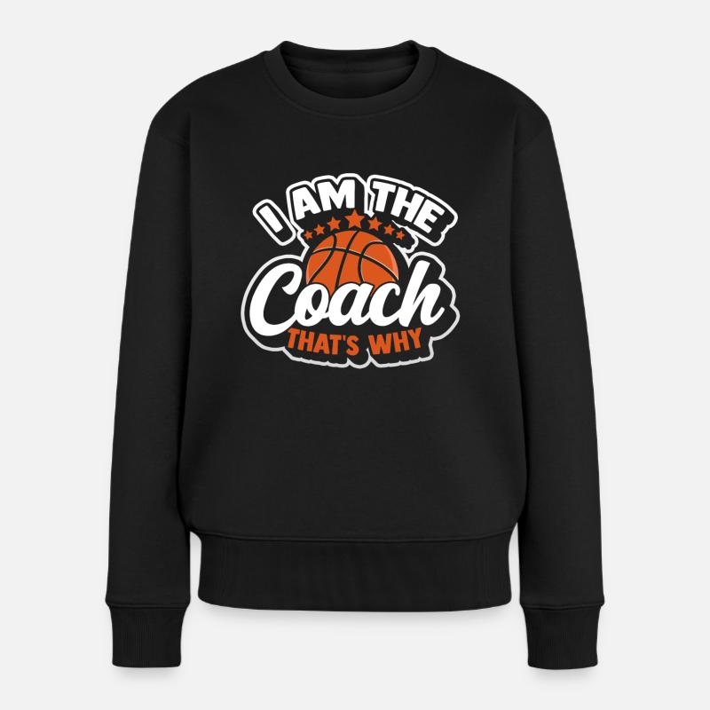Basket- Streetball Dunking Coach Basket - Pull Premium bio Femme - noir