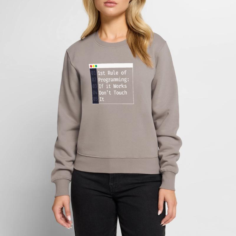 1st Rule Of Programming Programmer Coding Women's Premium Organic Jumper