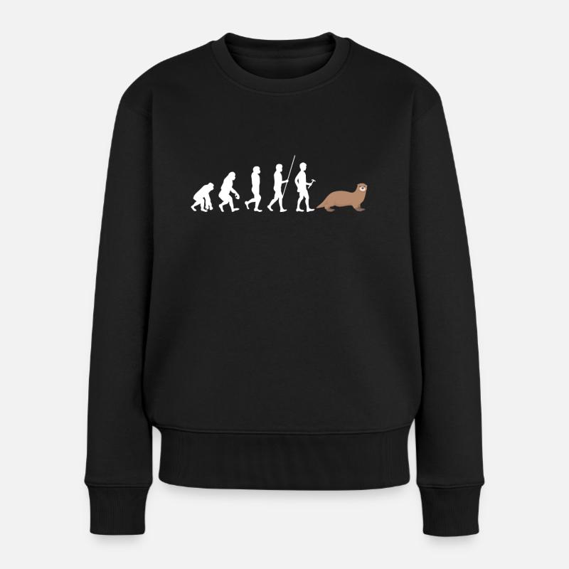 loutre - Pull Premium bio Femme - noir