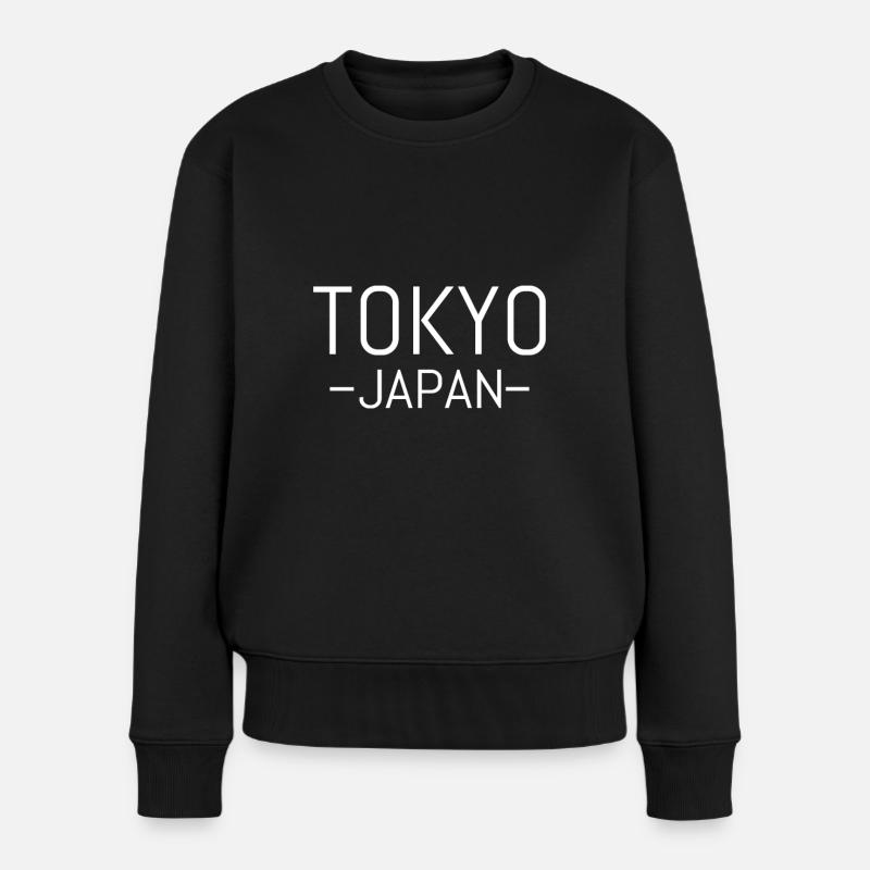 Tokyo - Frauen Premium Bio Pullover - Schwarz