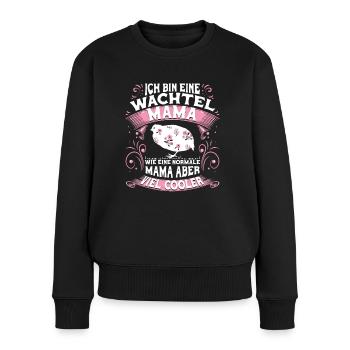Wachtel Mama Wachtelzüchter Wachteln Geschenk - Frauen Premium Bio Pullover - Schwarz - Vorne - Julia (174cm)