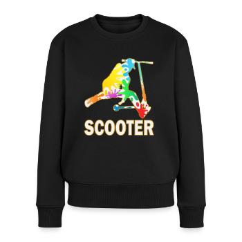 Cascade scooter scooter électrique scooter scooter - Pull Premium bio Femme - noir - Devant - Julia (174cm)
