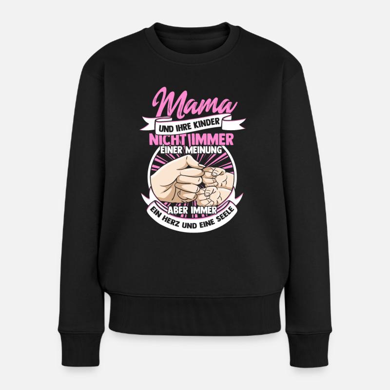 Muttertag - Frauen Premium Bio Pullover - Schwarz