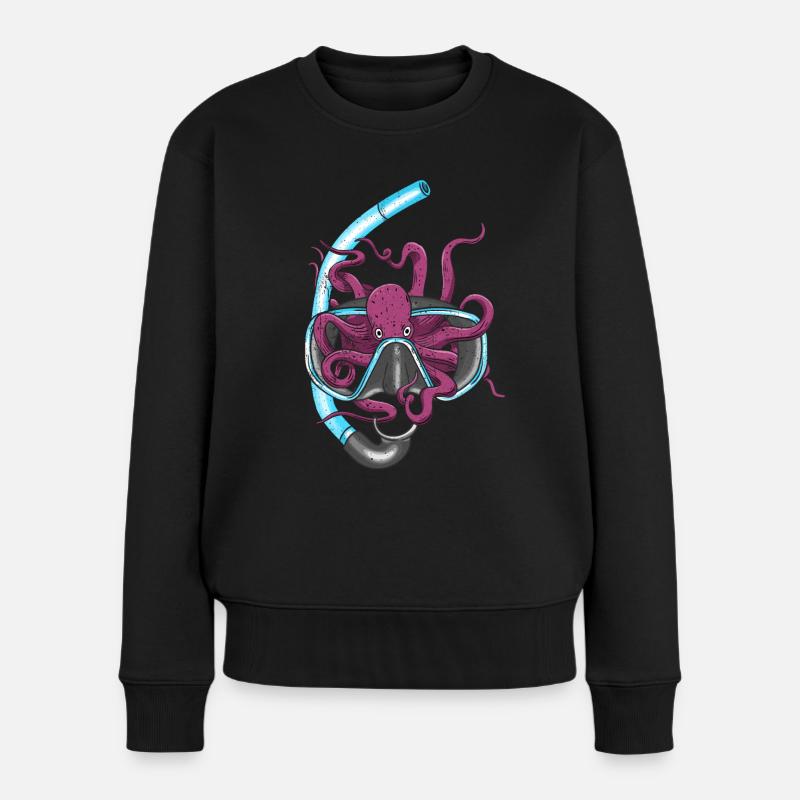 Plongée - Pull Premium bio Femme - noir