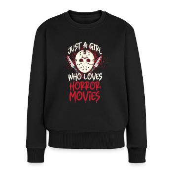 Horror horror film - Women's Premium Organic Jumper - black - Front - Julia (174cm)