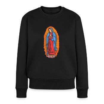 Beautiful virgin Our Lady of Guadalupe - Women's Premium Organic Jumper - black - Front - Julia (174cm)