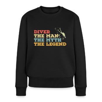 Diving Underwater World Divers - Women's Premium Organic Jumper - black - Front - Julia (174cm)