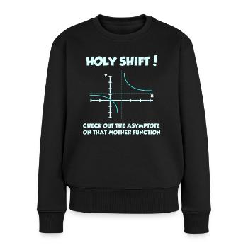 Mathematik Mathe Mathelehrer Mathematiker - Frauen Premium Bio Pullover - Schwarz - Vorne - Julia (174cm)