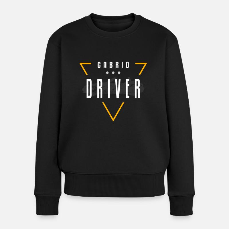 Cabrio Driver Streetwear - Frauen Premium Bio Pullover - Schwarz