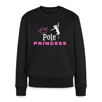 Pole Princess Pole Fitness Geschenk Geburtstag - Frauen Premium Bio Pullover - Schwarz - Vorne - Julia (174cm)
