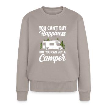Camper - Frauen Premium Bio Pullover - Taupe - Vorne - Julia (174cm)