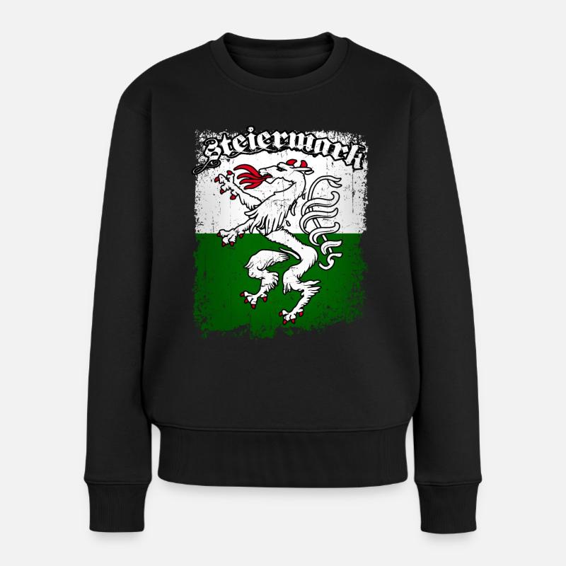 Steiermark - Frauen Premium Bio Pullover - Schwarz