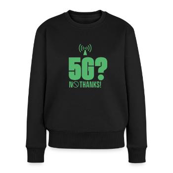 5G? No thank you! Opponents mobile 5G radiation - Women's Premium Organic Jumper - black - Front - Julia (174cm)