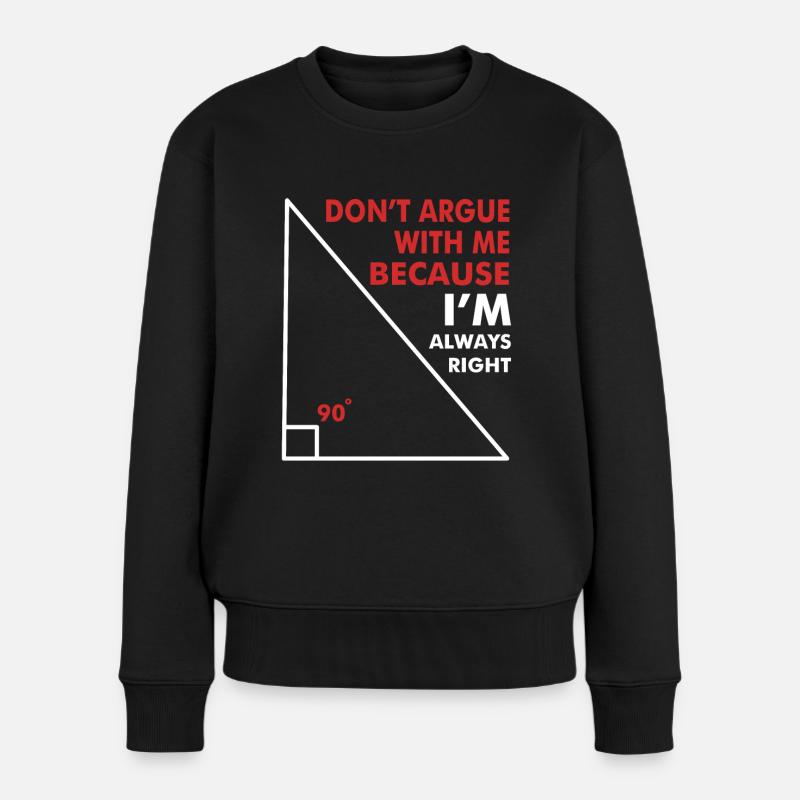 Prof de maths - maths blague par le professeur - Pull Premium bio Femme - noir