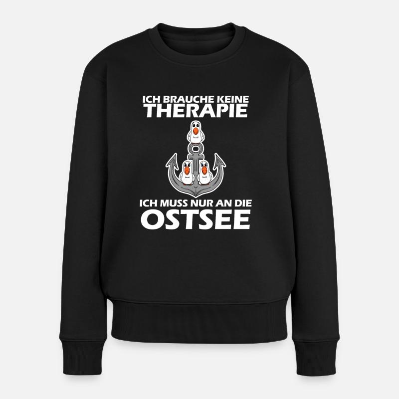 Ostsee Geschenk - Frauen Premium Bio Pullover - Schwarz