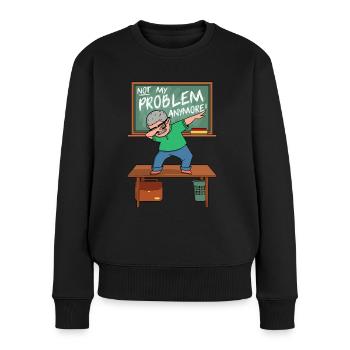 Lehrer in Rente Ruhestand Rentner Pension Geschenk - Frauen Premium Bio Pullover - Schwarz - Vorne - Julia (174cm)