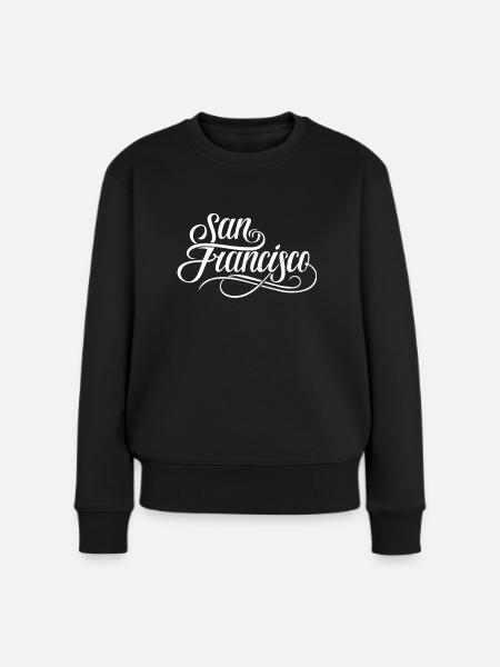 San Francisco - Frauen Premium Bio Pullover - Schwarz