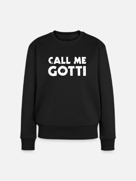 Nenn mich Gotti - Frauen Premium Bio Pullover - Schwarz