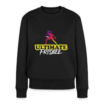 Frisbee Ultimate Frisbee Frisbeespieler - Pull Premium bio Femme - noir - Devant - Julia (174cm)