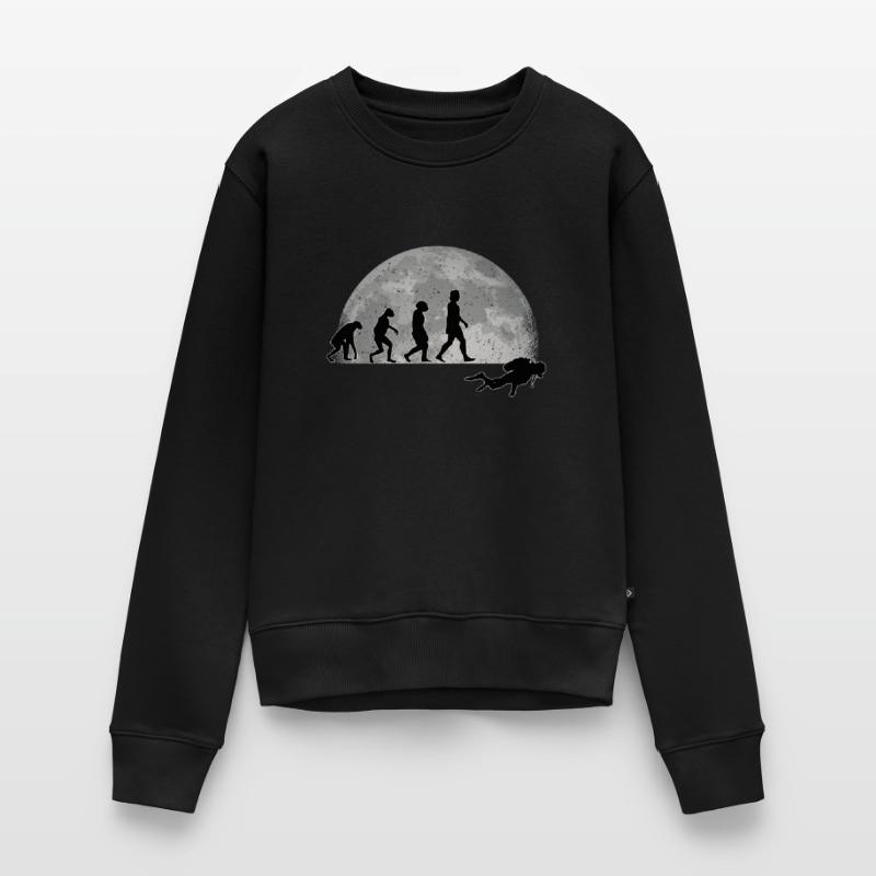 Plongeur Evolution Lune Plongée plongée plongée en apnée Pull Premium bio Femme